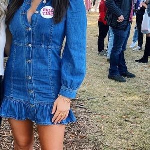 Denim dress - worn once - boutique dress